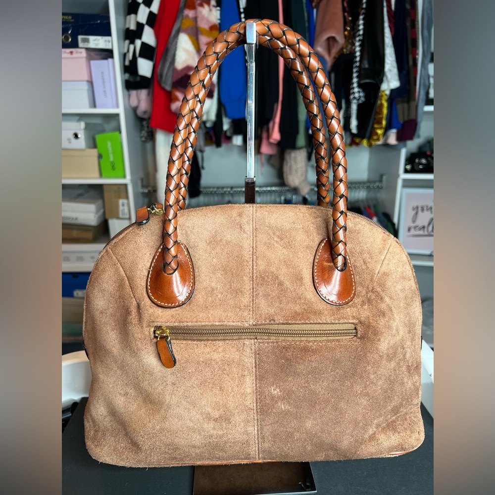 Beautiful brown suede bag